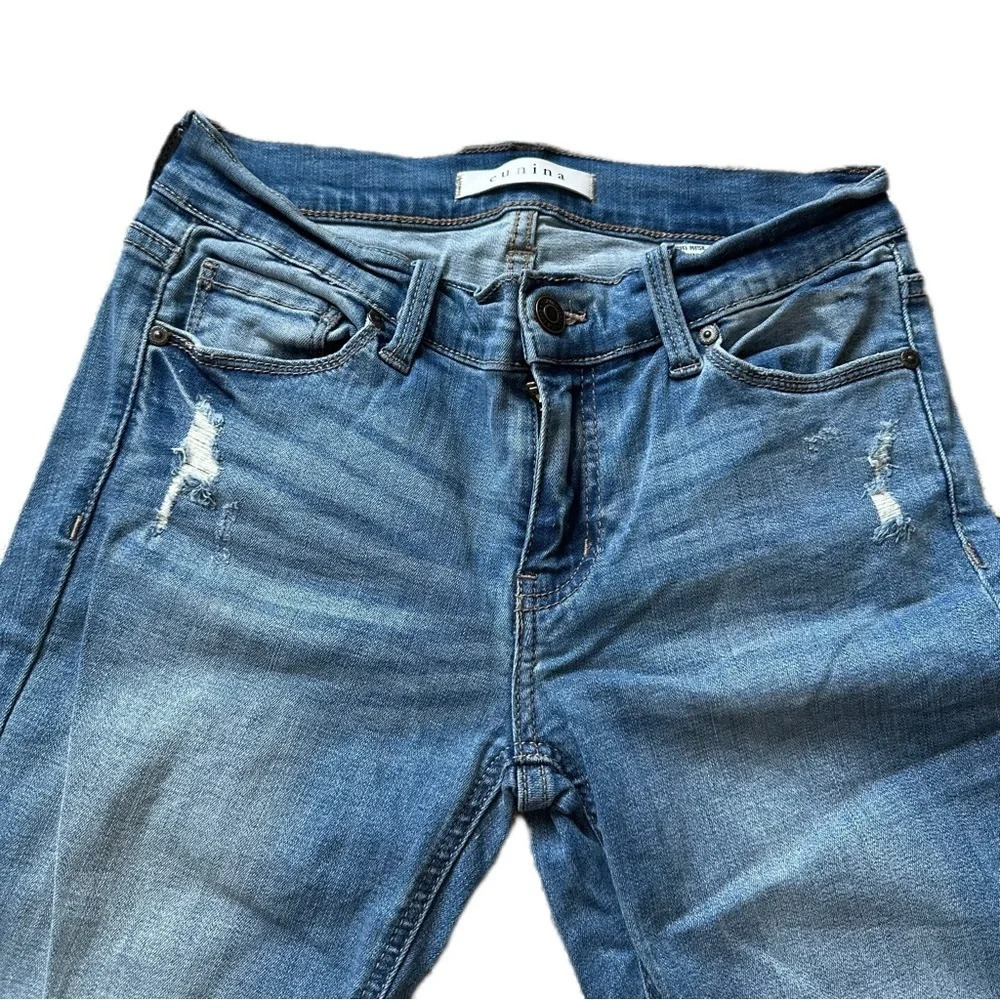 Eunina Women's 3 Mid-Rise Jude Skinny Light Wash Jean - Picture 5 of 10